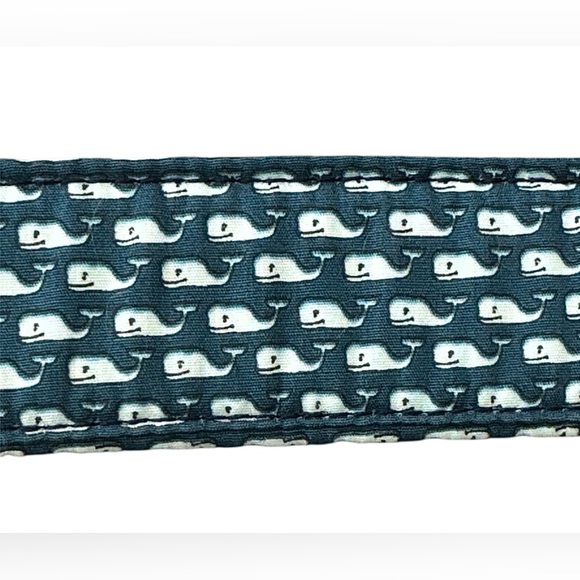 Vineyard Vines Navy Whale Pattern Belt - Picture 3 of 4